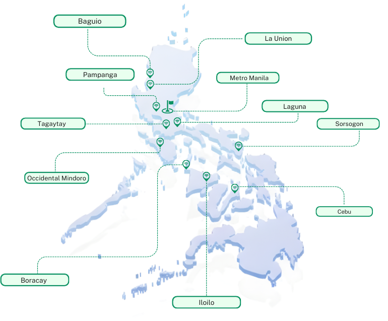 Terraserv Philippines Coverage Map
